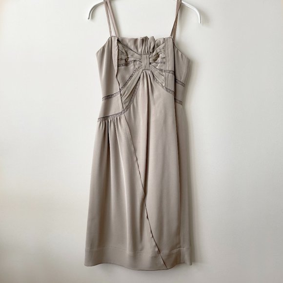 BCBG RUNWAY Champagne Strapless Dress - Picture 1 of 10